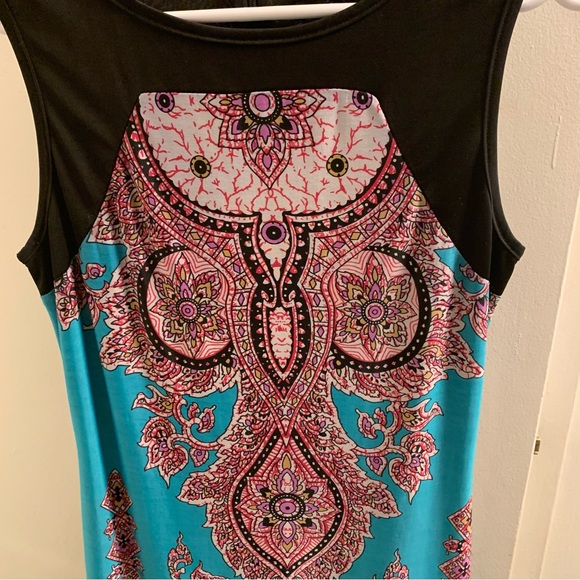 Abstract print dress size :Small - Picture 6 of 7